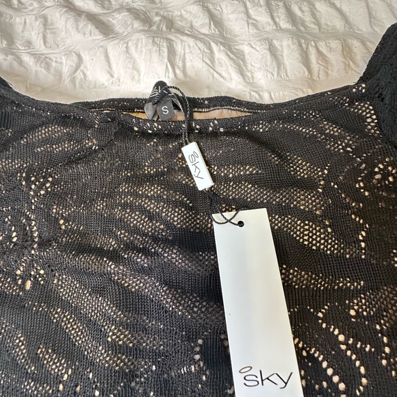 Rare Sky brand black lace, mini dress, size small. NEW WITH TAGS - Picture 4 of 7